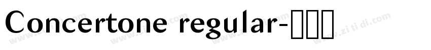 Concertone regular字体转换